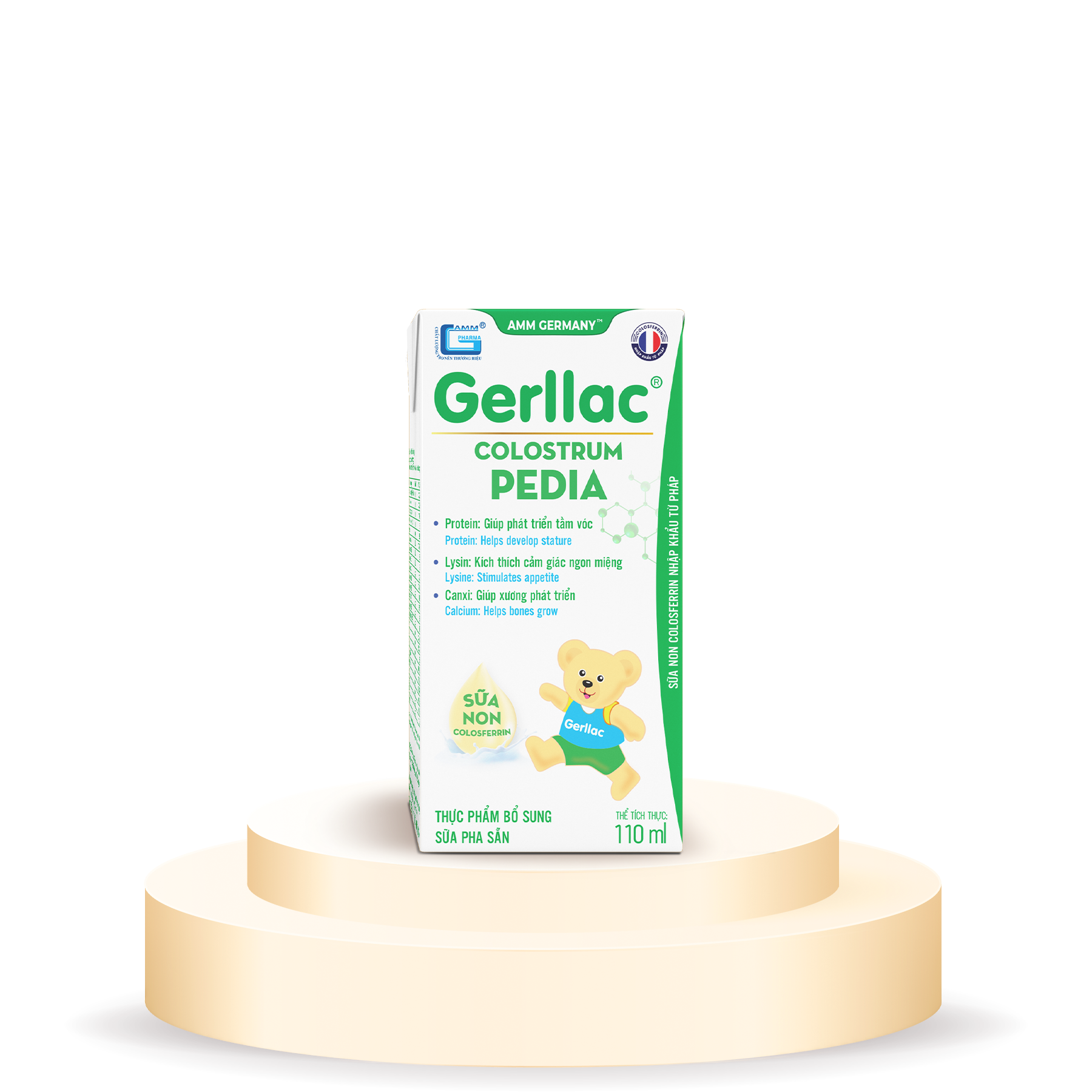 Thực phẩm bổ sung Sữa pha sẵn Gerllac Colostrum Pedia